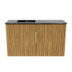 Mondiaz JOYA-DLUX 70cm meuble de toilette - couleur Oak - Vasque FAYE position Gauche Sans trou de robinet couleur Lava. SW1422072