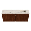 Mondiaz JOYA-DLUX 100cm meuble de toilette - couleur Ruby - Vasque FAYE position Droite Sans trou de robinet couleur Nata. SW1425448
