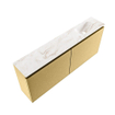 MONDIAZ TURE-DLUX Meuble WC 120 cm Oro. EDEN lavabo Frappe position droite. Avec 1 trou de robinet. SW1102919