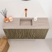 Mondiaz JOYA-DLUX 80cm toiletmeubel - kleur Dusk - Wastafel FAYE positie Midden Zonder kraangat kleur Saba. SW1426060