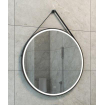Wiesbaden Cinto spiegel rond met band, LED, dimbaar en spiegelverwarming 80 cm mat zwart SW767397
