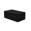 Arcqua living meuble de base 80x46x30cm 1 tiroir sans poignée panneau de particules mélaminé chêne noir SW909444