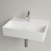 Villeroy & Boch Memento 2.0 lavabo - dessous meulé 60x42cm - sans trop-plein 1 trou de robinet ceramic+ blanc SW358436