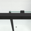 Marenza Slide Quick Fit Badwand - 2 delige schuifdeur - 170x150cm - 6mm veiligheidsglas - anti kalk - mat zwart SW491647