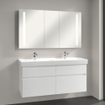 Villeroy & Boch My View armoire de toilette - avec 3 portes avec éclairage LED intégré vertical 130x75x17.3cm 1024983