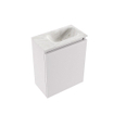 MONDIAZ TURE-DLUX Meuble toilette - 40cm - Cale - EDEN - vasque Ostra - position droite - sans trou de robinet SW1104722