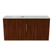 Mondiaz JOYA-DLUX 80cm toiletmeubel - kleur Ruby - Wastafel FAYE positie Links 1 kraangat kleur Opalo. SW1423712