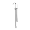 IVY Concord Mitigeur de bain autoportant - bec pivotant - 150cm - flexible de douche - douchette stick - RVS316 - brossé SW1031215