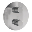 BRAUER Chrome Carving douche de pluie encastrée thermostatique - 3 voies - rond - set 86 - pomme de douche 30cm - bras mural droit - douchette barre - flexible de douche - barre de douche intégrée - chrome SW1158998