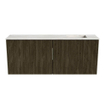 Mondiaz JOYA-DLUX 100cm meuble de salle de bains - couleur Shadow - Vasque FAYE position Droite Sans trou de robinet couleur Ostra. SW1422994