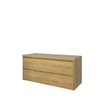 Proline top ensemble meuble 120x46x55.2cm meuble symétrique chêne idéal et plaque de recouvrement chêne idéal SW350424