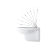 Duravit D-code Abattant WC 43.8x35.9x5cm avec softclose - Matière synthétique - blanc brillant 0315128