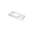 INK Smooth lavabo 100x45x9cm 1 évier 1 trou de robinetterie polystone blanc mat SW798298