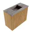 Mondiaz JOYA-DLUX 50cm meuble de toilette - couleur Oak - Vasque FAYE position Milieu Sans trou de robinet couleur Oza. SW1424072