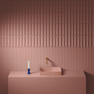 Clou Vale fontein 38 cm zonder kraangat rechts mat roze keram SW809546