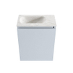 MONDIAZ TURE-DLUX Meuble WC 40 cm Clay. EDEN lavabo Ostra position gauche. Sans trou de robinet. SW1104777