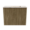 Mondiaz JOYA-DLUX 50cm meuble de toilette - couleur Dusk - Vasque FAYE position Droite Sans trou de robinet couleur Nata. SW1425887