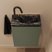 MONDIAZ TURE-DLUX Meuble de toilettes 40 cm Army. Lavabo EDEN Lava position droite. Avec 1 trou de robinet. SW1103672