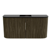 Mondiaz JOYA 83.2cm toiletmeubel - ronding links en rechts kleur Shadow - Wastafel FAYE positie Midden 1 kraangat kleur Urban. SW1421551