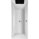 Villeroy & Boch Squaro kunststof bad quaryl rechthoekig - 180x80x50cm - met poten - glans wit 0940432