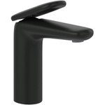 Villeroy & Boch Antao ensemble de robinet à une poignée - avec bonde clic clac - noir mat SW974159