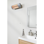 Chauffage de salle de bain Eurom 1200 watt 55,6x15,4x15,6 cm métal SW481875