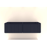 H&R Badmeubelen Juice Wastafelonderkast - 160x45x40cm - ronde hoeken - 3D-front - 2 lades - blue oak SW862861