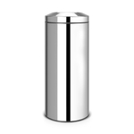 Brabantia Poubelle - 30 litres - extincteur flamme - seau intérieur en plastique en métal - brilliant steel SW1117408