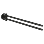 GROHE Start porte-serviettes - 43.9cm - 2 bras - orientable - noir mat SW1126745