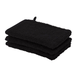 Aquanova London Washandje - 16x22cm - 6 stuks - Zwart SW485613