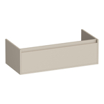 BRAUER Hope meuble sous-lavabo - 99x30x45.5cm - 1 tiroir softclose sans poignée - 1 découpe pour siphon - beige mat SW1200493