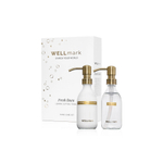 Wellmark Set de soins des mains - coffret cadeau - crème pour les mains 250ml - savon pour les mains 250ml - linge frais - verre clair - texte : bubbles of joy SW1204445