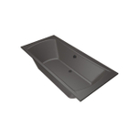 Xenz Robijn Duobad - 190x90x48 - afvoer Midden - acryl - antraciet SW378346