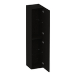 ARMATURE Trust Armoire colonne - 160x35x35cm - sans poignées de meuble avec 2 portes à gauche ou à droite Timber Black SW1203860