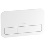 Villeroy & Boch Viconnect 2 knops bedieningsplaat - 25.3x14.5cm - glans wit GA41210