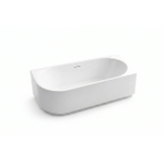 ZEZA Pure baignoire d'angle semi autoportante - droite - 170x80x58cm - acrylique - blanc brillant SW962849