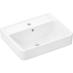 Hansgrohe Xanuia Q Wastafel/Fontein - 50x39cm - inbouw - 1 kraangat - met overloop - glans wit SW1165063