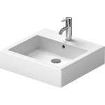 Duravit Vero Wastafel - met kraangat - met overloop - 50x47cm - met wondergliss - wit 0305329