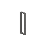 Crosswater Asura poignée - 34cm - martelé - ardoise SW1176461