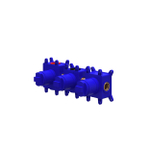 IVY Inbouwbox t.b.v. inbouw thermostaat met 2 stopkranen Symmetry Donker blauw SW1031092
