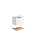 Crosswater Mada Ensemble de meuble - 50x36.7x61cm - lavabo - sans trous de robinet - open frame - Blanc mat SW975296