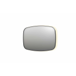 INK SP30 spiegel - 120x4x80cm contour in stalen kader incl indir LED - verwarming - color changing - dimbaar en schakelaar - geborsteld metal black SW955848