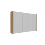 Saniclass Holz Atelier Armoire miroir - 100x63x16cm - avec panneaux latéraux - Chêne natural SW1470585