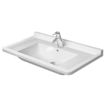 Duravit Philippe Starck 3 lavabo à poser sur meuble 85x48.5cm avec Wondergliss blanc 0314102