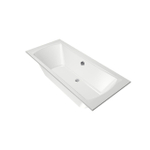 Xenz Robijn Baignoire duo - 180x80x48 - bonde Centrale - acrylique - blanc SW230665