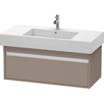 Duravit Ketho Wastafelonderkast 100x45.5x41cm 1 lade Standaard greep met softclose spaanplaat Basalt Mat 0280202