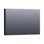BRAUER Impress Deluxe spiegelkast – 100x70x15 cm – LED-verlichting – Zwart mat SW371750