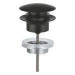 Grohe Waste Set - diameter 63mm - push open - matte black (mat zwart) SW1077334