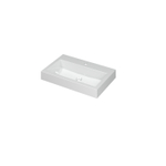INK Momento lavabo - 70x45x9cm - 1 vasque - 1 trou de robinet - polystone blanc brillant SW68620
