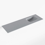 Mondiaz LEX Fontein - 100x30x0.9cm - wasbak Rechts - zonder kraangaten - voor toiletmeubel - Solid surface - Plata SW1025995